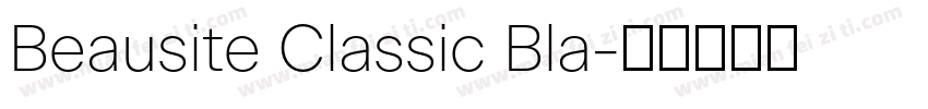 Beausite Classic Bla字体转换